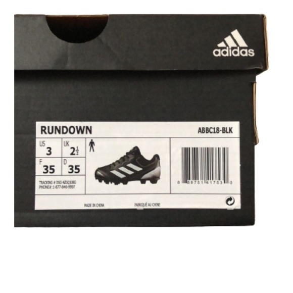💕 Adidas Rundown Cleats 💕 - Picture 7 of 7